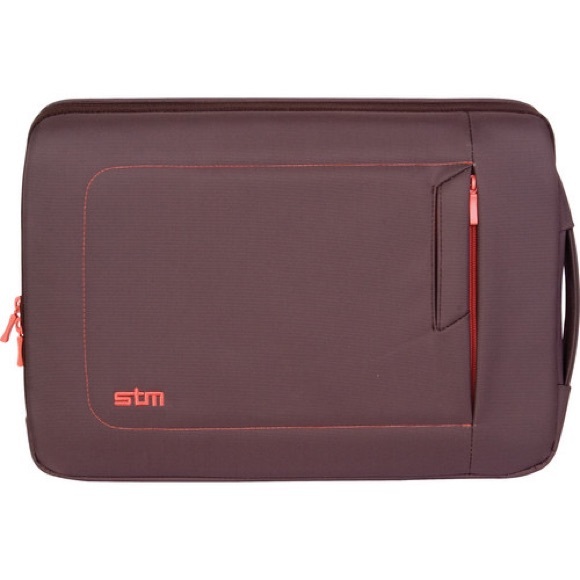 STM I pad case bag for 13" Screens (Small, Chocolate/Orange) - Picture 1 of 9